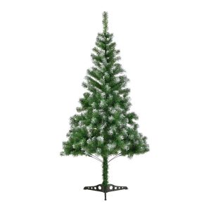 Juskys Weihnachtsbaum 120 cm künstlich mit Schnee & Ständer – Tannenbaum Innen – Weihnachtsdeko