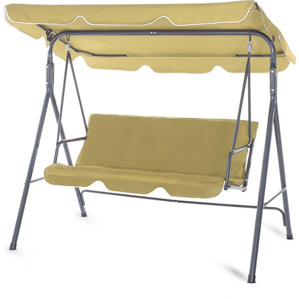 Strattore Hollywoodschaukel Gartenschaukel / Gartenliege 170 x 115 x 153 cm - Olive