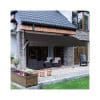 Strattore Klemmmarkise / Balkonmarkise Sonnenschutz 350 x 120 cm - Anthrazit