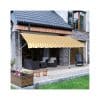 Strattore Klemmmarkise / Balkonmarkise Sonnenschutz 350 x 120 cm - Gelb/Weiß