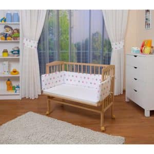 WALDIN Baby Beistellbett mit Matratze