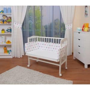 WALDIN Baby Beistellbett mit Matratze