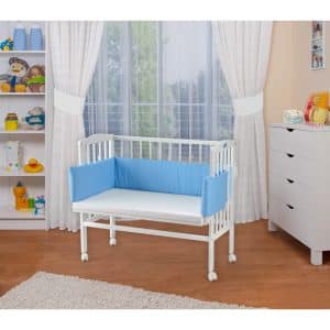 WALDIN Baby Beistellbett mit Matratze