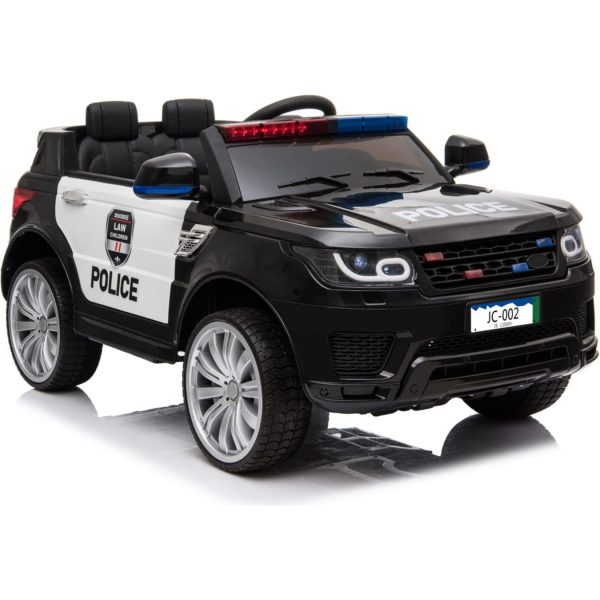 Kinderfahrzeug Elektro Auto Kinder Jeep Polizei Design 12V 2x35W 2