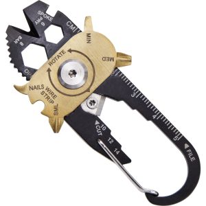 TRUE UTILITY Mini Multitool FIXR Micro Tool Taschenmesser Clip Schlüsselanhänger