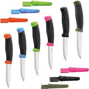 MORA Companion Messer Gürtelmesser Fischmesser Jagdmesser Taschenmesser 6 Farben Farbe: neon-grün