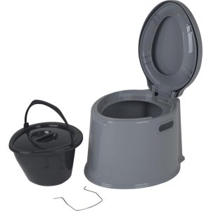 BO-CAMP Campingtoilette - Kompost Eimer Toilette Reise Camping WC Mobil Bau Klo