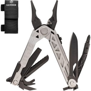 GERBER Multitool Center-Drive Schraubendreher Tool Wechselbit Etui 7 Funktionen