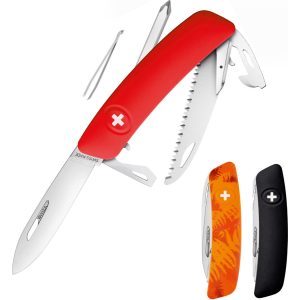 SWIZA Schweizer Messer D06/C06 3 Farben Taschenmesser 12 Funktionen Klappmesser Farbe: Rot