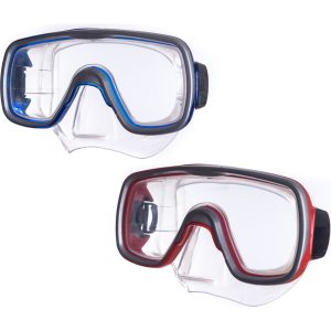 SALVAS Tauch Maske Geo Sr Schnorchel Schwimm Brille Beschlag Silikon Erwachsene Farbe: blau