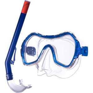 SALVAS Kinder Set Haiti Tauchmaske + Schnorchel Taucher Maske Schwimm Brille