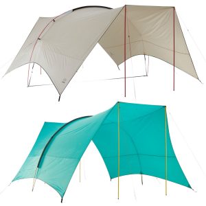 GRAND CANYON Pavillon Tarp Tahuta Shelter 4 Sonnensegel Camping Bus Vorzelt 5x4m Farbe: Blue Grass