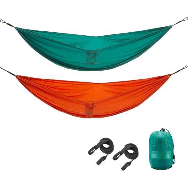 GRAND CANYON 2 Personen Reise Hängematte Bass Hammock Double Mehrpersonen 180 kg Farbe: Rooibos Tea