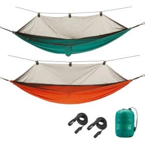 GRAND CANYON Bass Hammock Moskito Reise Hängematte Camping Tropen Netz 150 kg Farbe: Rooibos Tea