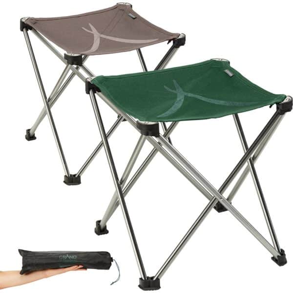 GRAND CANYON Sinyala Mini Klapphocker Falt Hocker Camping Alu 500g Leicht 100 kg Farbe: Eden