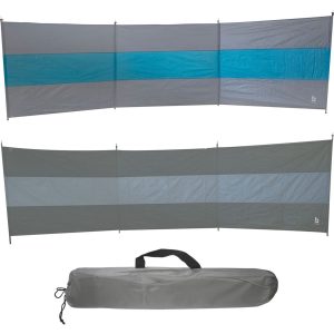 BO-CAMP Camping Windschutz XL - Strand Zelt Garten Zaun Sichtschutz groß 500x140 Farbe: Anthrazit/Grau