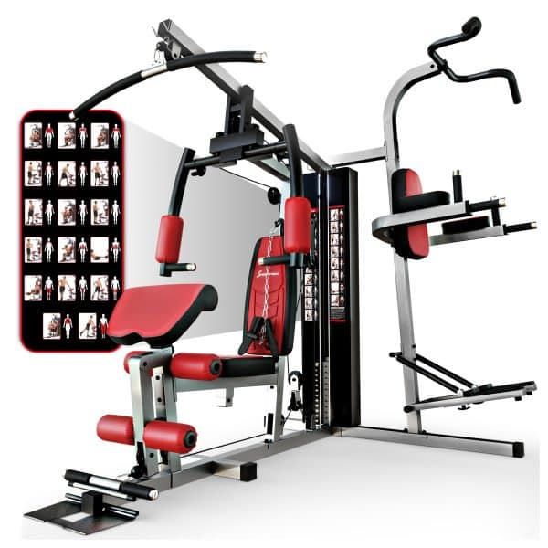 Sportstech Premium Kraftstation HGX200 Multi-Fitnessstation Lat-Zugturm