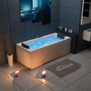 TroniTechnik Whirlpool Badewanne IOS 170cm x 75cm inkl. Spülfunktion