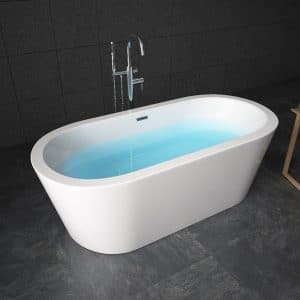 TroniTechnik Freistehende Badewanne Acrylwanne PIPERI