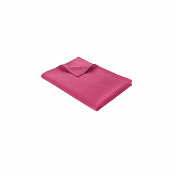 WOHNWOHL® Tagesdecke • Baumwolldecke • Waffelpique Wohndecke • Sofaüberwurf • leichte Sofadecke • ÖkoTex Standard 100  • versch. Größen und Farben... Rosa