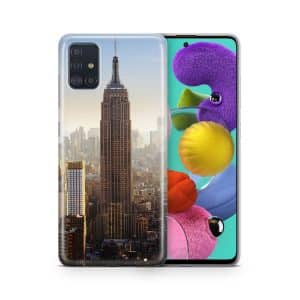 Schutzhülle für ZTE Blade A51 Motiv Handy Hülle Silikon Tasche Case Cover Neu... Empire State Building