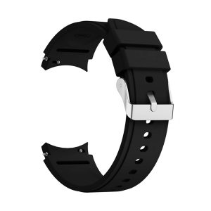 Sport Ersatz Armband für Samsung Galaxy Watch 4 44 mm Silikon Band Loop Uhr Neu... Schwarz