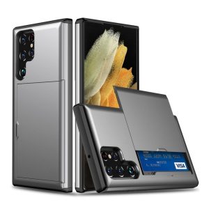 Handyhülle für Samsung Galaxy S22 Ultra 5G Schutzcase Backcover Bumper Etuis Neu... Grau