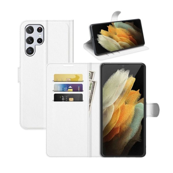 Handyhülle für Samsung Galaxy S22 Ultra 5G Schutztasche Cover 360 Case Hülle... Weiß