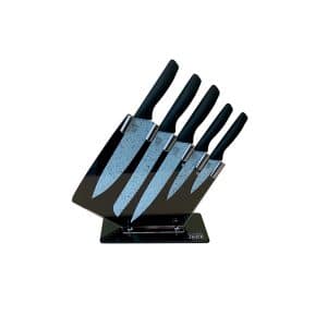 Starlyf® Stand Messerset 6-tlg. mit Messerständer Jade Knife Series + Stand