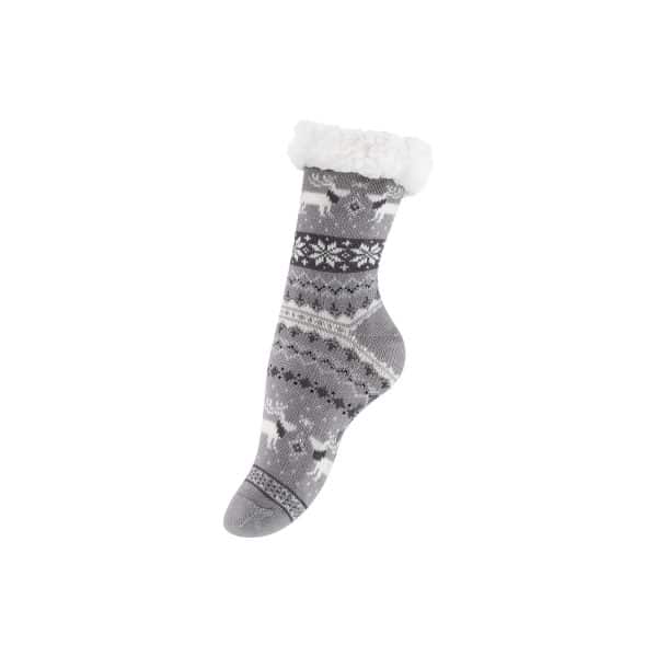 Yenita® Hüttensocken mit ABS-Sohle im Norwegerdesign