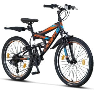 Licorne Bike Strong V Premium Mountainbike in 24 und 26 Zoll - Fahrrad für Jungen