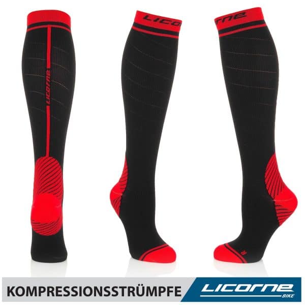 Licorne Kompressions-Thrombose-Stütz-Strümpfe Damen und Herren Compression Socks für Sport Flug Laufen Reisen... 35-38