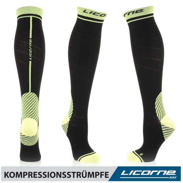 Licorne Kompressions-Thrombose-Stütz-Strümpfe Damen und Herren Compression Socks für Sport Flug Laufen Reisen... 35-38