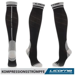 Licorne Kompressions-Thrombose-Stütz-Strümpfe Damen und Herren Compression Socks für Sport Flug Laufen Reisen... 43-46