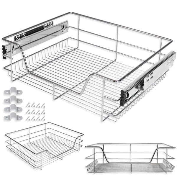 Kesser® Teleskopschublade ? Küchenschublade ? Küchenschrank ? Korbauszug ? Schrankauszug ? Vollauszug ? Schublade... 1x 60cm