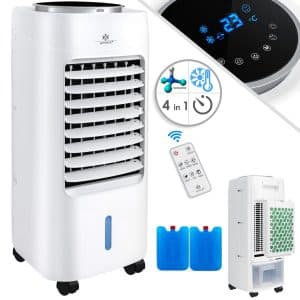 KESSER® 4in1 Mobile Klimaanlage   Fernbedienung   Klimagerät   Ventilator Klimaanlage   7 L Tank   Timer   3 Stufen   Ionisator Luftbefeuchter   Luftkühler  ... Weiß