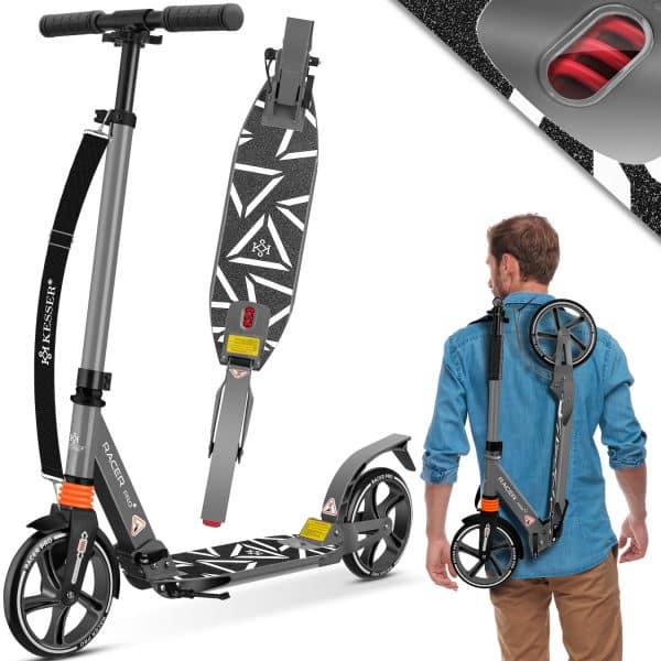 KESSER® Cityroller Scooter 205mm Räder PU Big Wheel - Pro-S Tretroller mit Doppel Federung