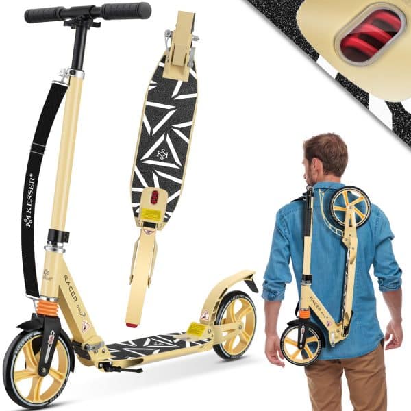 KESSER® Cityroller Scooter 205mm Räder PU Big Wheel - Pro-S Tretroller mit Doppel Federung