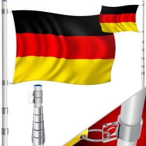 KESSER® Teleskop Fahnenmast Aluminium 6