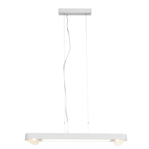 AEG Lampe Leca LED Pendelleuchte 85cm 4flg weiß   2x 9W LED integriert (COB)