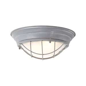 BRILLIANT Lampe Typhoon Wand- und Deckenleuchte 34cm grau Beton/weiß   2x A60