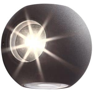 AEG Lampe Gus LED Außenwandleuchte 4flg anthrazit   4x 3W LED integriert (SMD-Chip)