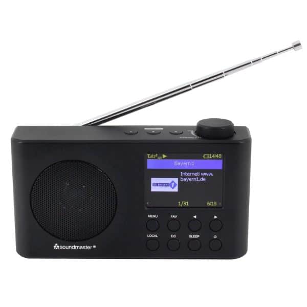 Soundmaster IR6500SW portables Internetradio mit Akku und Farbdisplay