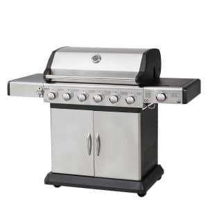 El Fuego Deluxe Edelstahl-Gasgrill mit LED-Reglern inkl. Abdeckhaube