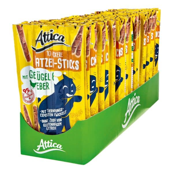 Attica Katzensticks Geflügel & Leber 50 g