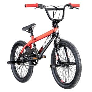deTox Big Shaggy Spoked BMX 20 Zoll Fahrrad ab 145 cm mit 4 Pegs 360° Rotor unisex Jugendliche Mädchen Jungen Kinderbmx... schwarz/rot