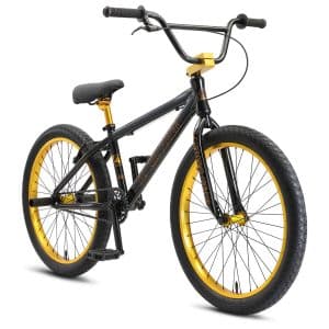 SE Bikes So Cal Flyer BMX 24 Zoll für Erwachsene und Jugendliche ab 160 cm Fahrrad Freestyle Rad für Tricks im Skatepark... stealth mode black