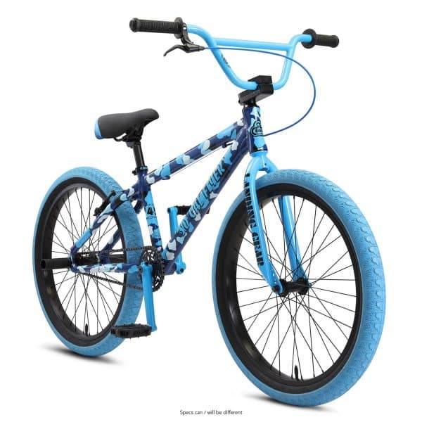 SE Bikes So Cal Flyer BMX 24 Zoll für Erwachsene und Jugendliche ab 160 cm Fahrrad Freestyle Rad für Tricks im Skatepark... blue camo