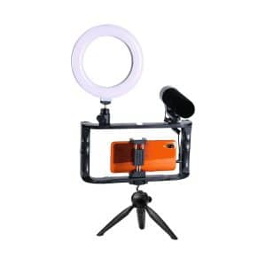 GDM-1022 GADGETMONSTER Vlogging Kit Video Studio 6-Zoll LED-Stativ