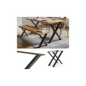 Vicco Loft Tischkufen X-Form 72cm Tischbeine DIY Tischgestell Esstisch Möbelfüße